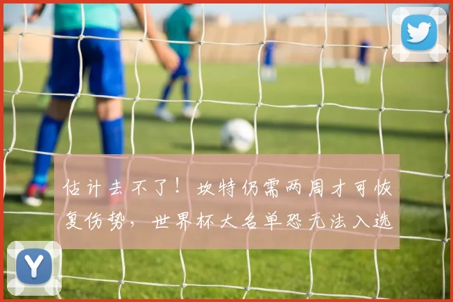 估计去不了！坎特仍需两周才可恢复伤势，世界杯大名单恐无法入选